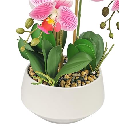 CL ARTIFICIAL ORCHID POT GF310 (3 STALK 17 HEAD)