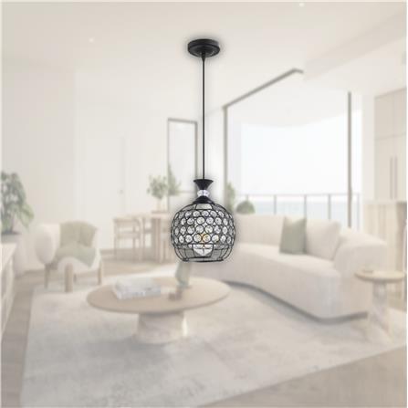 BRIGHT OBJECTIVE PENDANT LAMP 17502/1P 120CM BLACK