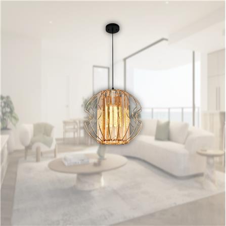 BRIGHT OBJECTIVE PENDANT LAMP 13581-1P 120CM GOLD
