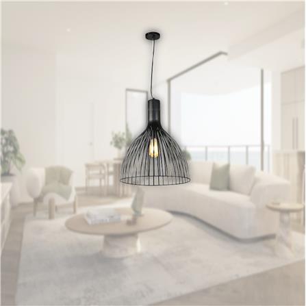 BRIGHT OBJECTIVE PENDANT LAMP 15707-1P 120CM BLACK