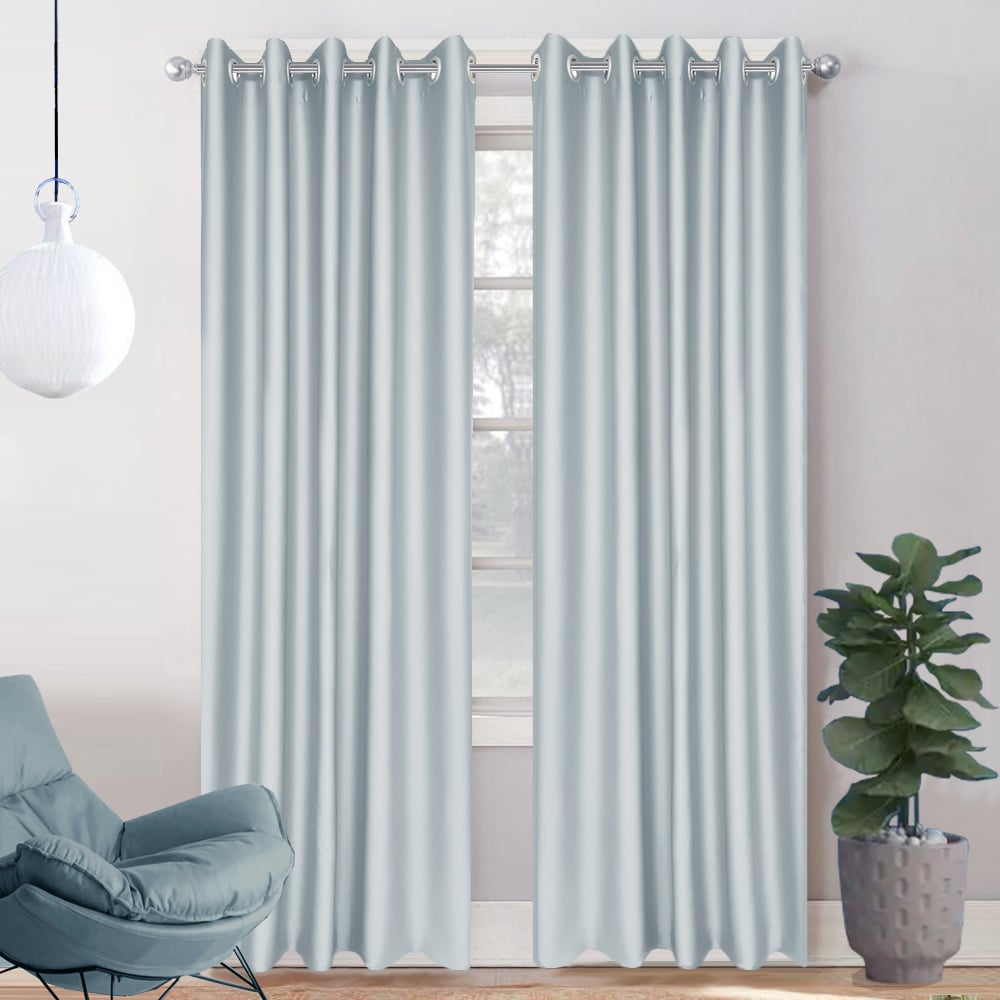 HOME LIVING STYLE CURTAIN EYELET LYRA 180X220CM GRAY
