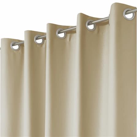 HOME LIVING STYLE CURTAIN EYELET JADEA 180X220CM BROWN