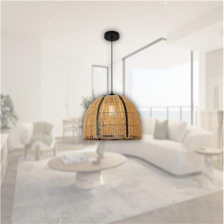 BRIGHT OBJECTIVE PENDANT LAMP 14143/1P 120CM BLACK BROWN