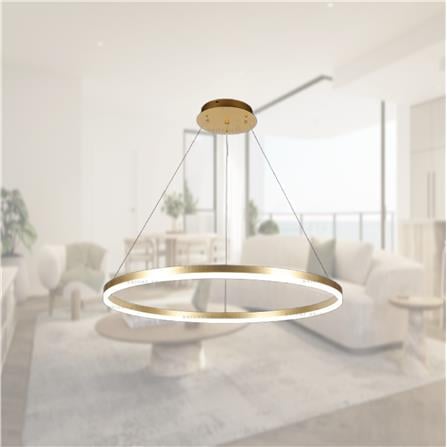 BRIGHT OBJECTIVE PENDANT LAMP 14232/600 CF 120CM GOLD 3-COLOR