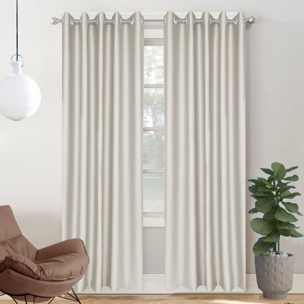 HOME LIVING STYLE CURTAIN EYELET LYRA 180X220CM BROWN
