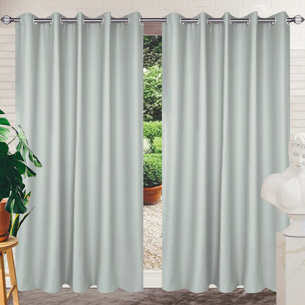 HOME LIVING STYLE CURTAIN EYELET JADEA 180X250CM GRAY