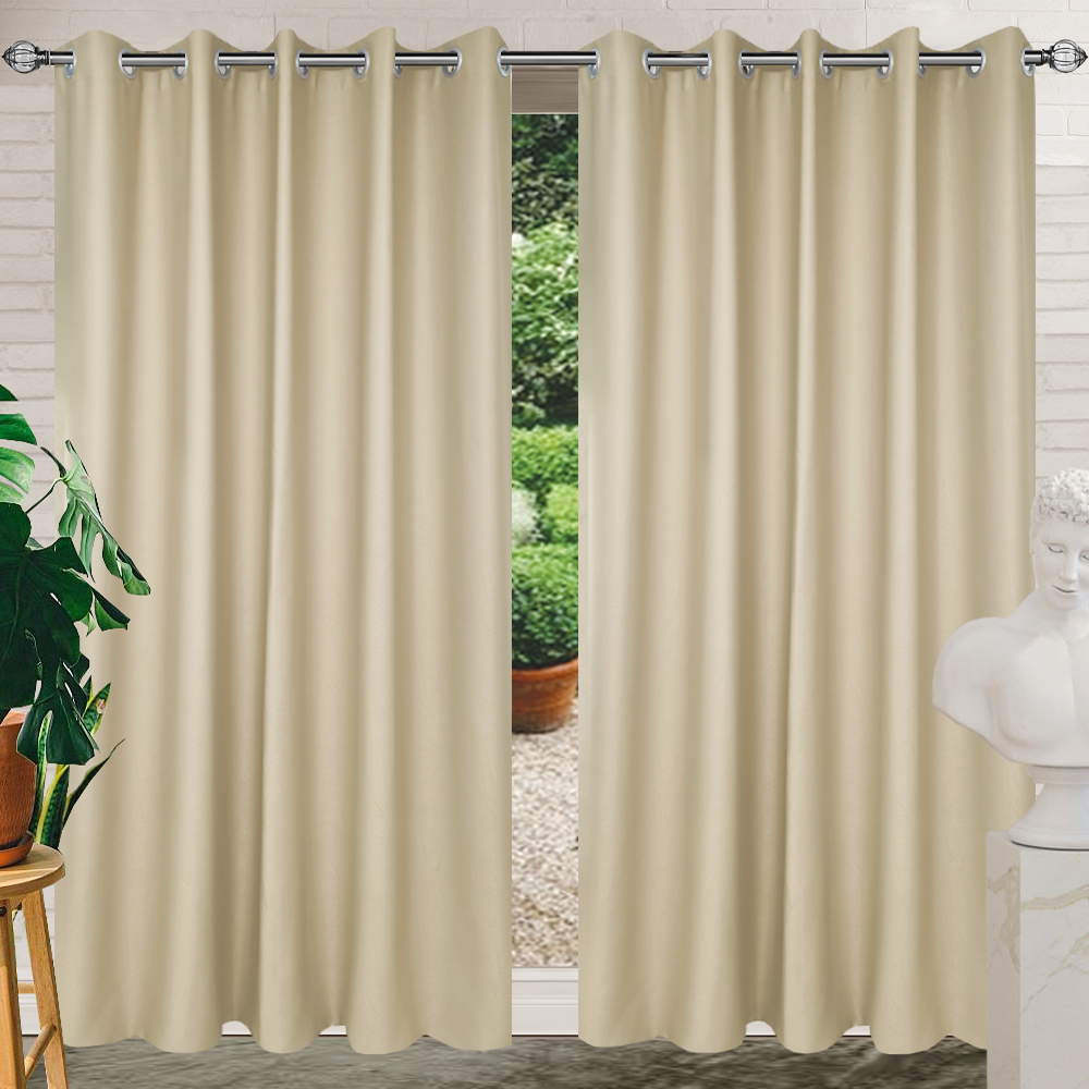 HOME LIVING STYLE CURTAIN EYELET JADEA 180X250CM BROWN