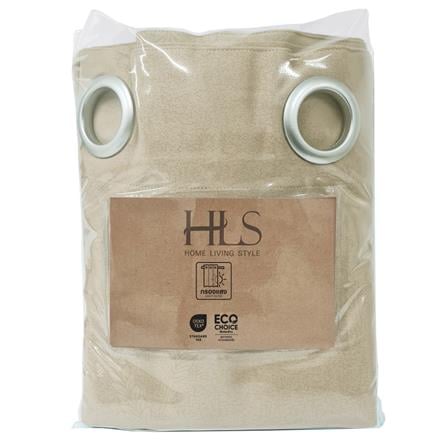 HOME LIVING STYLE CURTAIN EYELET JADEA 180X250CM BROWN