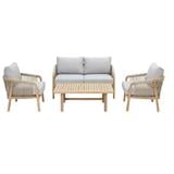 SPRING ACACIA HAVEN ROPE LOUNGE SET 4PCS