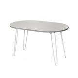 FOLDING TABLE WITH OVAL SHAPE FURDINI PEANUT 75CM STON GREY