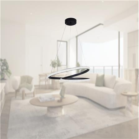 BRIGHT OBJECTIVE PENDANT LAMP 17625/BK 100CM BLACK 3-COLOR