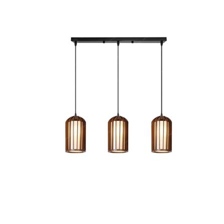 BRIGHT OBJECTIVE PENDANT LAMP 17351/3L 120CM BROWN-WHITE-BLACK