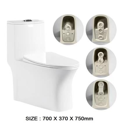AKRON 1P TOILET WCO751 WASHDOWN S-TRAP 500MM