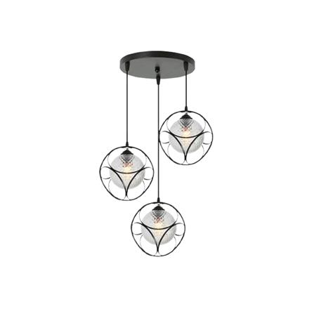BRIGHT OBJECTIVE PENDANT LAMP 17271/3R 120CM BLACK