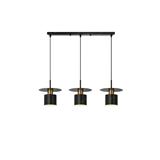 BRIGHT OBJECTIVE PENDANT LAMP 14135-3L 120CM GOLD BLACK