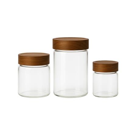 MOJOMORE GLASS JAR WITH WOODEN LID 250ML