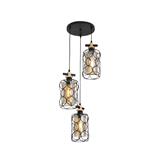 BRIGHT OBJECTIVE PENDANT LAMP 14011/3R 120CM BLACK BROWN
