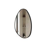 GLOREX MIRROR GLC TD5070A281(BK) TEARDROP 70X50CM BLACK