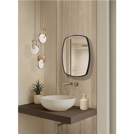 GLOREX MIRROR GLC CR4560A281(BK) CURVE RECTANGULAR 60X45CM BLACK