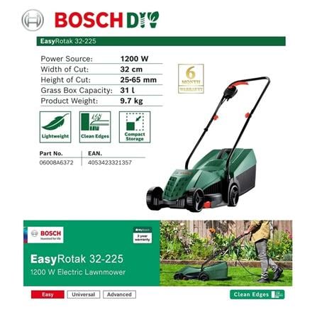 BOSCH LAWN MOWER EASY ROTAK 32-225 1200W