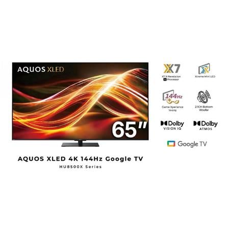 SHARP 4TC65HU8500X 65-INCH AQUOS TRU XLED XTREME MINI LED GOOGLE TV 144HZ