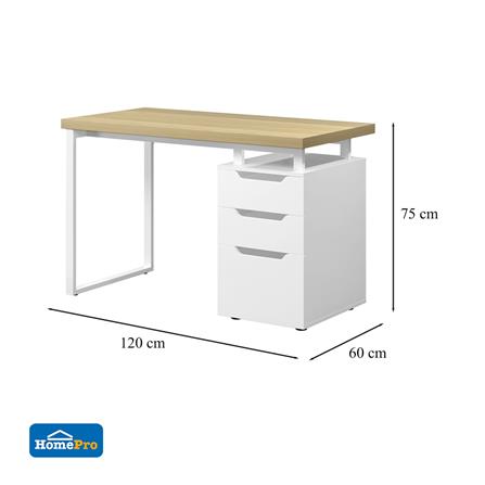 WORKING DESK FURDINI LUSTER CT-3671 120CM LIGHT OAK