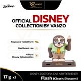 VANZO DISNEY ZOOTOPIA CAR AIR FRESHENER 17GX2 FLASH CLASSIC BLOSSOM DASHBOARD VERSION