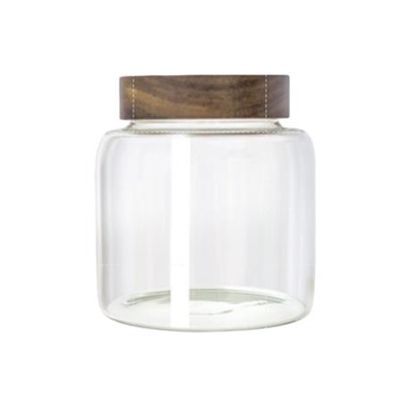 MOJOMORE GLASS JAR WITH WOODEN LID 1250ML