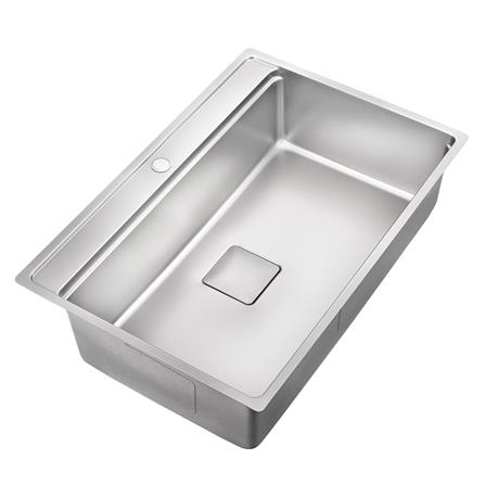 LIVINOX MULTIFUNCTIONAL NANO LAVA SINK LWS-7652VS STAINLESS STEEL 304 SILVER 76CM