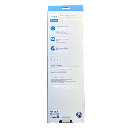 PHILIPS 6G2M TRAILING SOCKET C/W NEON/SURGE CHP3163WA/68 WHITE