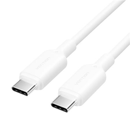 VENTION USB 2.0 TYPE-C TO TYPE-C 3A CABLE 1M WHITE PVC TYPE