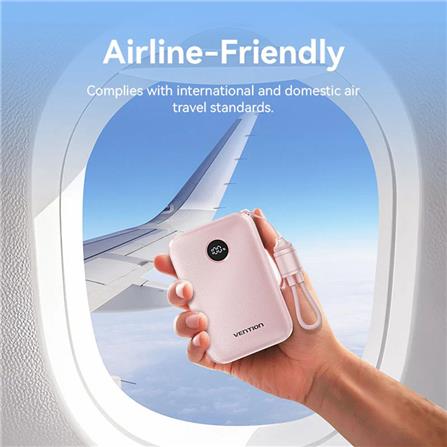 VENTION POWERBANK 10000mAh WITH BUILD-IN USB-C 22.5W BLUE FKAL0-C-TY