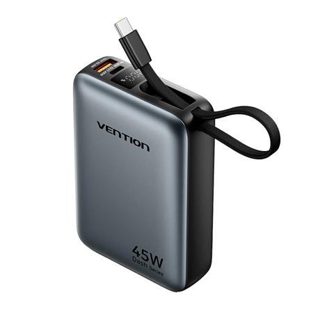 VENTION POWERBANK 20000mAh W/BUILT-IN USB-C 45W GREY UNIVERSAL TYPE FHGH0-TY