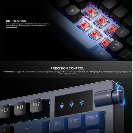 GAMDIAS MECHANICAL CAMING KEYBOARD HERMES E7