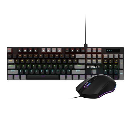 GAMDIAS GAMING KEYBOARD HERMES E6 ELITE 2IN1 COMBO(MECHANICAL KEYBOARD + MOUSE)
