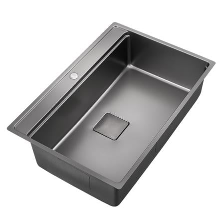 LIVINOX MULTIFUNCTIONAL NANO LAVA SINK LWS-7652VB STAINLESS STEEL 304 GUN METAL 76CM