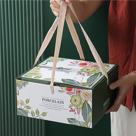 FLORAL CERAMIC 8PC DINNER SET (4 BOWL+ 4 PLATE)