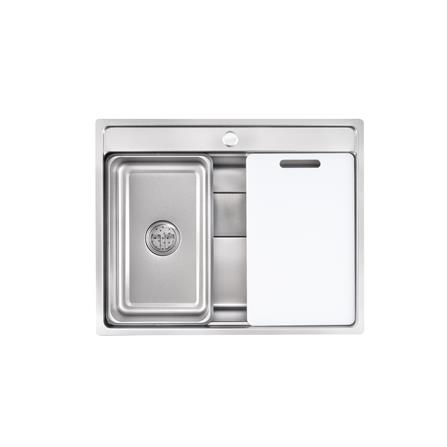 LIVINOX MULTIFUNCTIONAL NANO LAVA SINK LWS-6452VS STAINLESS STEEL 304 SILVER 64CM