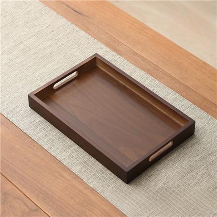 COSSY PLUS DARK BROWN BAMBOO SERVING TRAY 38CM - RECTANGULAR