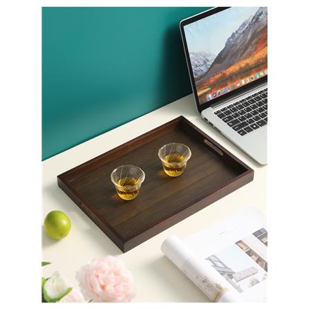 COSSY PLUS DARK BROWN BAMBOO SERVING TRAY 38CM - RECTANGULAR