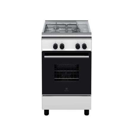 ELECTROLUX FREE STANDING GAS COOKER ECG530W 50CM 3 COOKING ZONES 62LITRES GAS OVEN