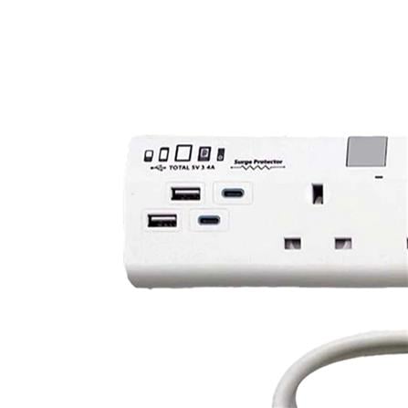 PHILIPS 3G2M 2USB-A 2USB-C TRAILING SOCKET CHP4732WA/68 WHITE