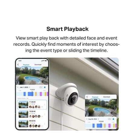 TP-LINK OUTDOOR PAN/TILT WIFI HOME SECURITY CAMERA C560WS WHITE