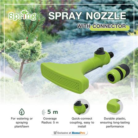SPRAY NOZZLE WITH CONNECTOR SPRING PL-FAN12