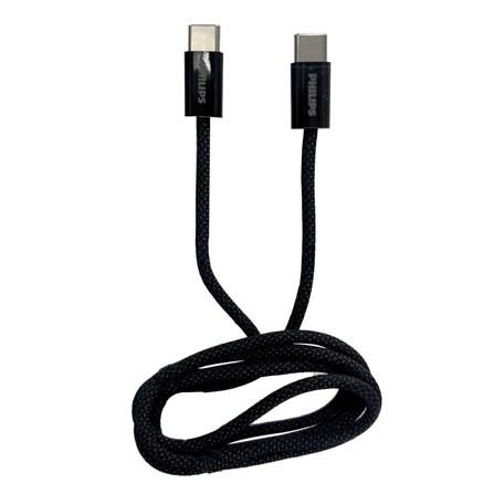 PHILIPS USB C-C BRAIDED CABLE 1M DLC5051CB/70 BLACK