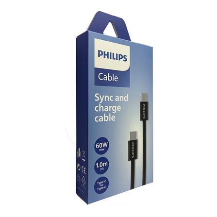 PHILIPS USB C-C BRAIDED CABLE 1M DLC5051CB/70 BLACK