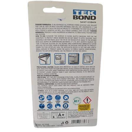 TEKBOND BOND & SEAL EVERYTHING 85ML-WHITE