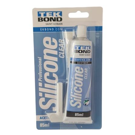TEKBOND ACETOXY PROFESSIONAL SILICONE 85ML &ndash; CLEAR
