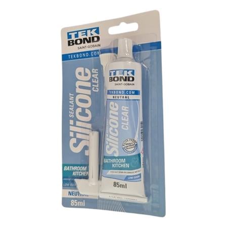 TEKBOND NEUTRAL SEALANT SILICONE BATHROOM & KITCHEN 85ML-CLEAR