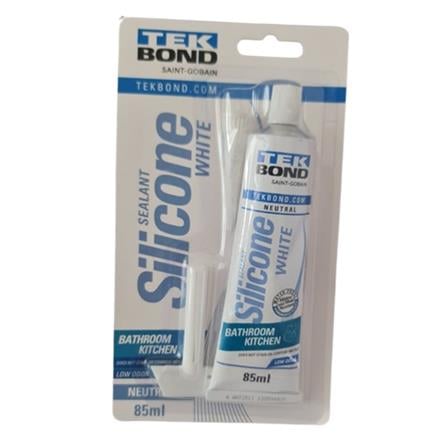 TEKBOND NEUTRAL SEALANT SILICONE BATHROOM & KITCHEN 85ML-WHITE